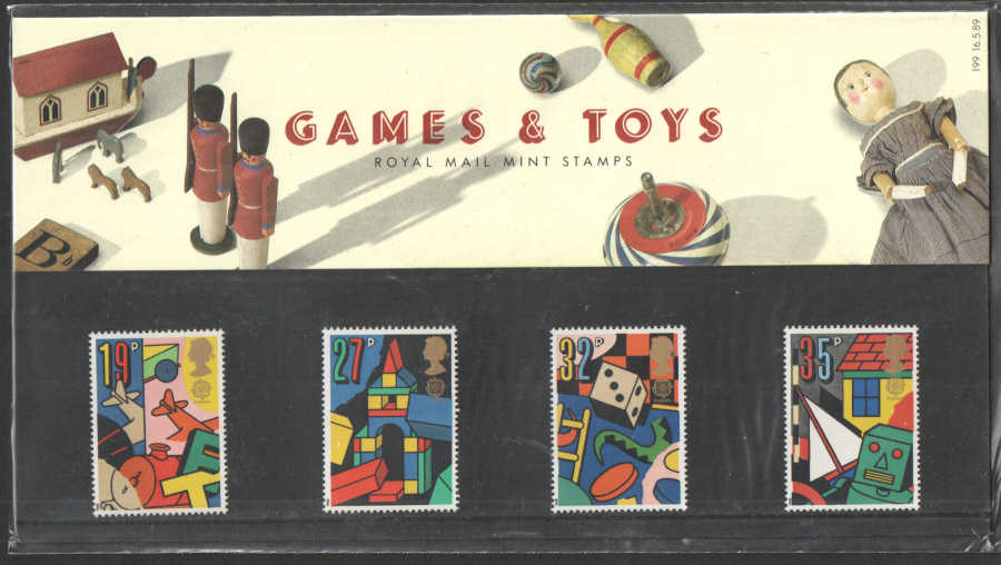 (image for) 1989 Games & Toys Royal Mail Presentation Pack 199